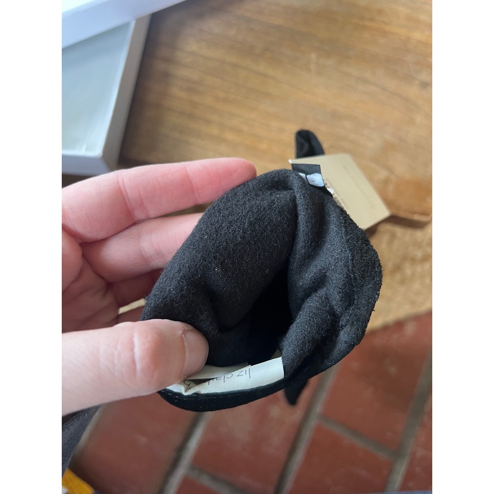 Vintage 90s Liz Claiborne Black Leather Gloves - Picture 4 of 6